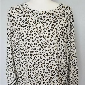 Nine West Cheetah print blouse